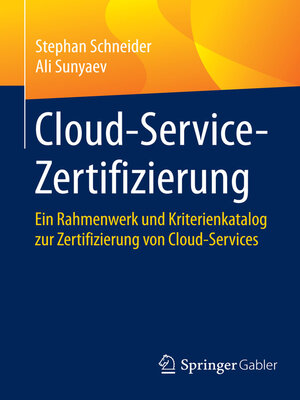 cover image of Cloud-Service-Zertifizierung
